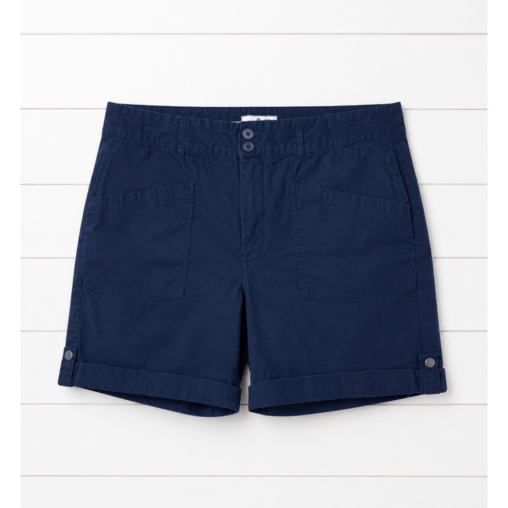 Stella Parker Island Collection Navy Shorts 16P Petite Utility Pocket Shorts
